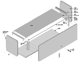 Herman Miller Overhead Storage Flipper Door Units And Shelves For