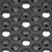 Barefoot drain-thru mat